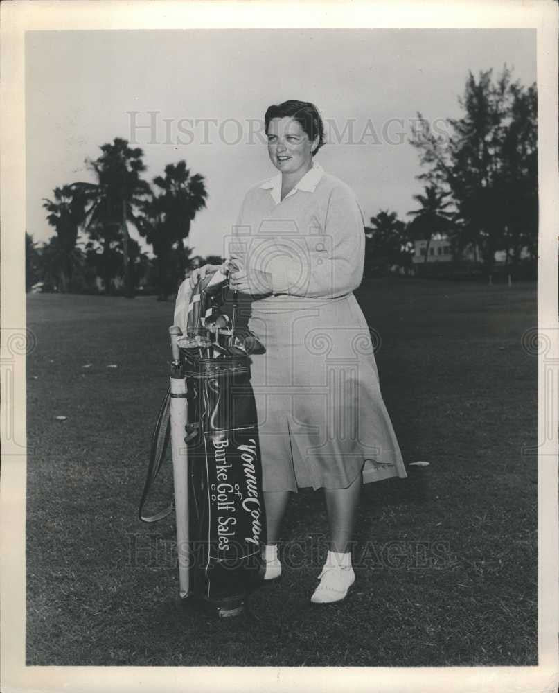 Press Photo Vonnie Colby pro golfer LPGA Yvonne - Historic Images
