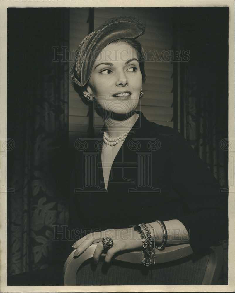 1953 Press Photo Anita Colby actress model - Historic Images