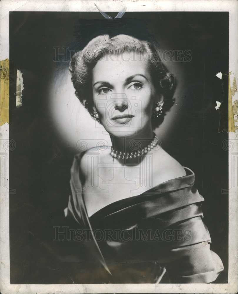 1952 Press Photo Anita Colby actress model New York - Historic Images