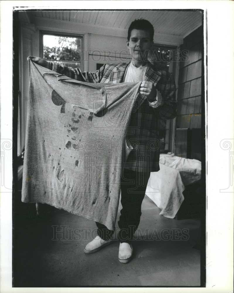 1989 Press Photo Larry Coker Football Coach - Historic Images