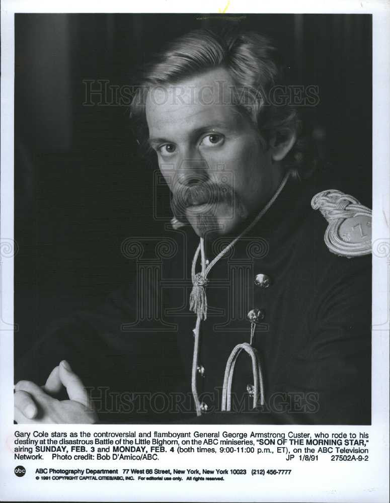 1991 Press Photo Gary Michael Cole - American Actor - Historic Images