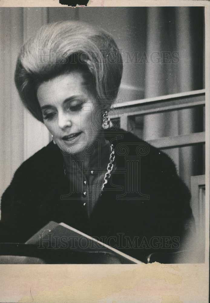 1973 Press Photo Mrs. Edward Cole Esther Dolly Engman - Historic Images