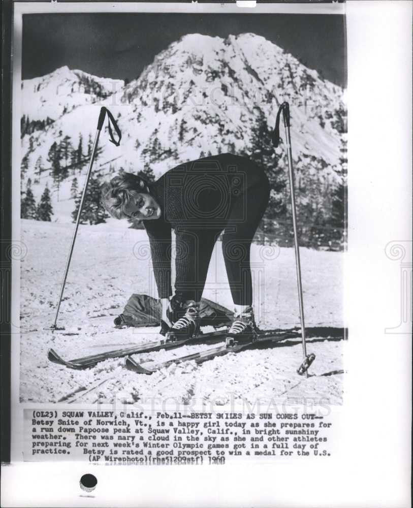 1960 Press Photo Betsy Snite Papoose Peak - Historic Images