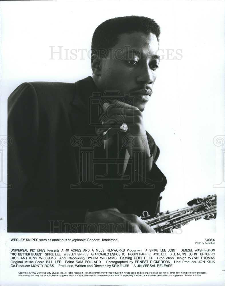 1991 Press Photo Wesley Snipes - American Actor - Historic Images