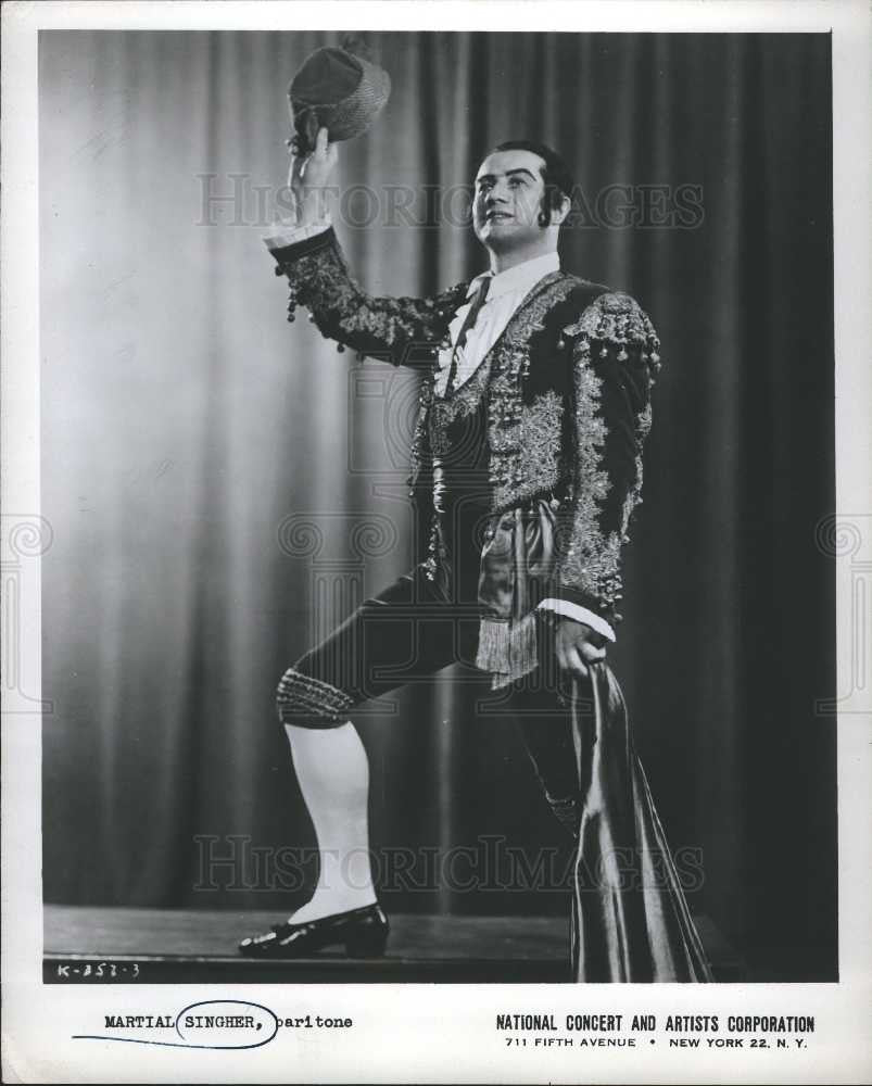 1951 Press Photo Martial Singher baritone opera French - Historic Images