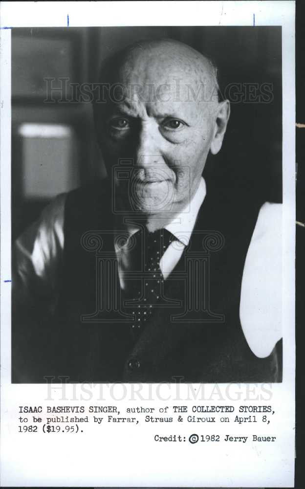 1991 Press Photo Isaac Bashevis Singer - Historic Images