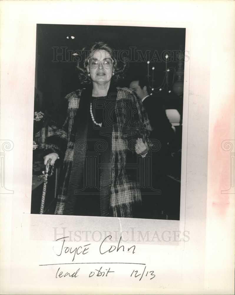 1989 Press Photo Joyce Cohn - Historic Images