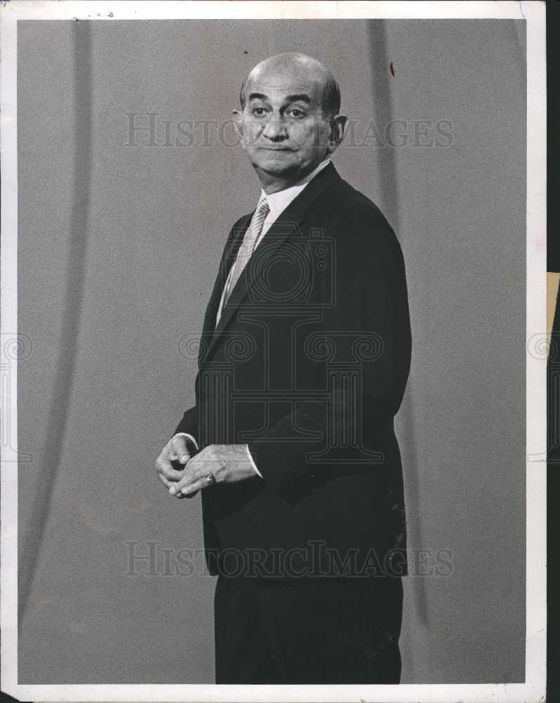 1966 Press Photo Myron Cohen Ed Sullivan Comedian - Historic Images