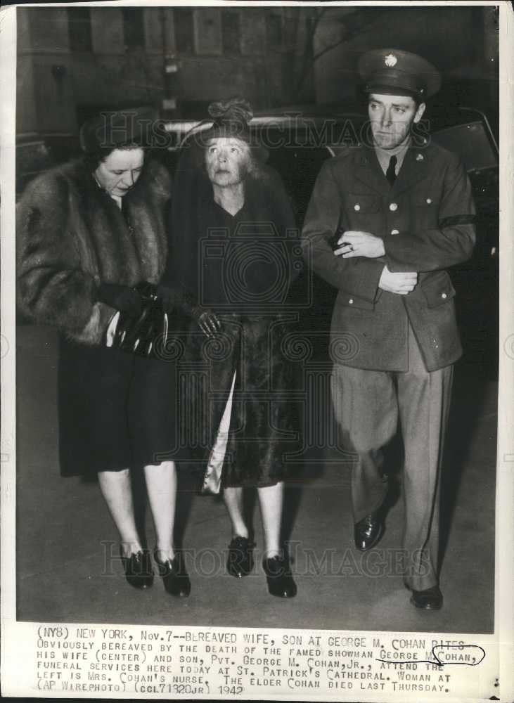 1942 Press Photo George M. Cohan American showman - Historic Images