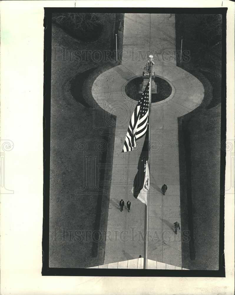 1987 Press Photo U.S. Capitol walkway Washington D.C. - Historic Images