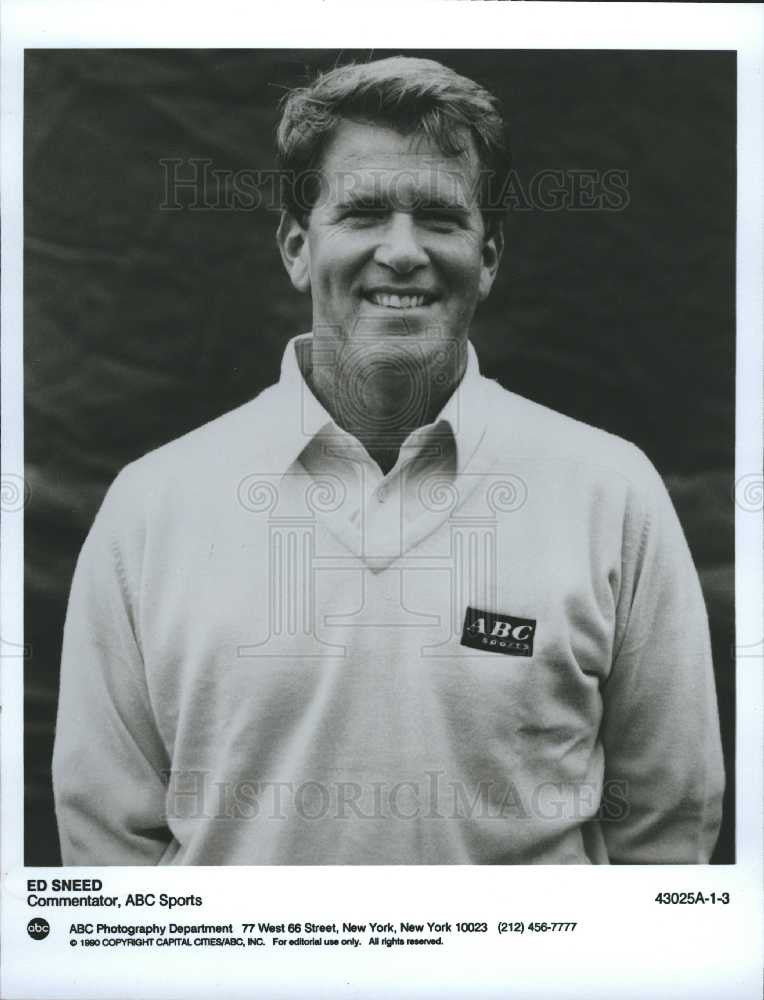 1990 Press Photo Ed Sneed Commentator - Historic Images