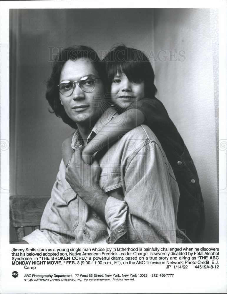 1992 Press Photo Jimmy Smits Fredrick Leader-Charge - Historic Images