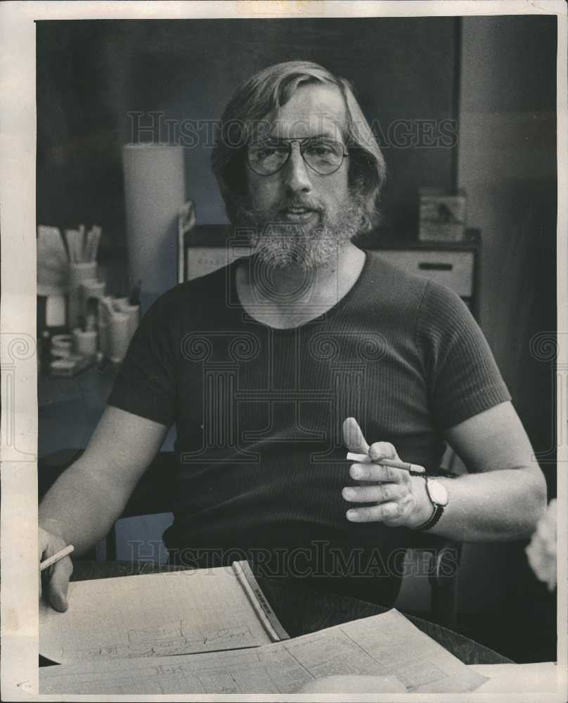 1974 Press Photo Bill Smith William Smith Detroit - Historic Images