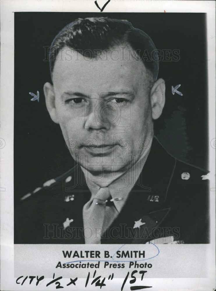 1950 Press Photo WalterSmith United States Army General - Historic Images