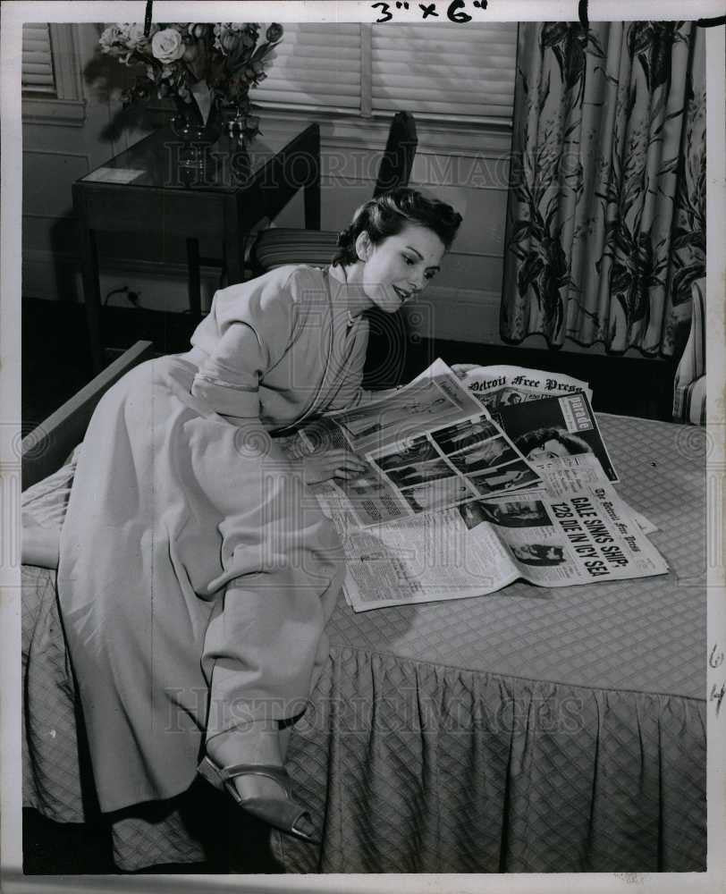 1953 Press Photo Anita Colby actress model - Historic Images