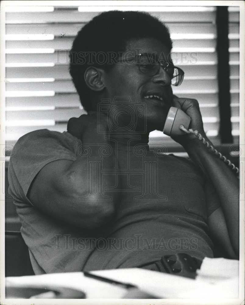 1970 Press Photo Kenneth Ken Cockrel, Jr. Detroit mayor - Historic Images