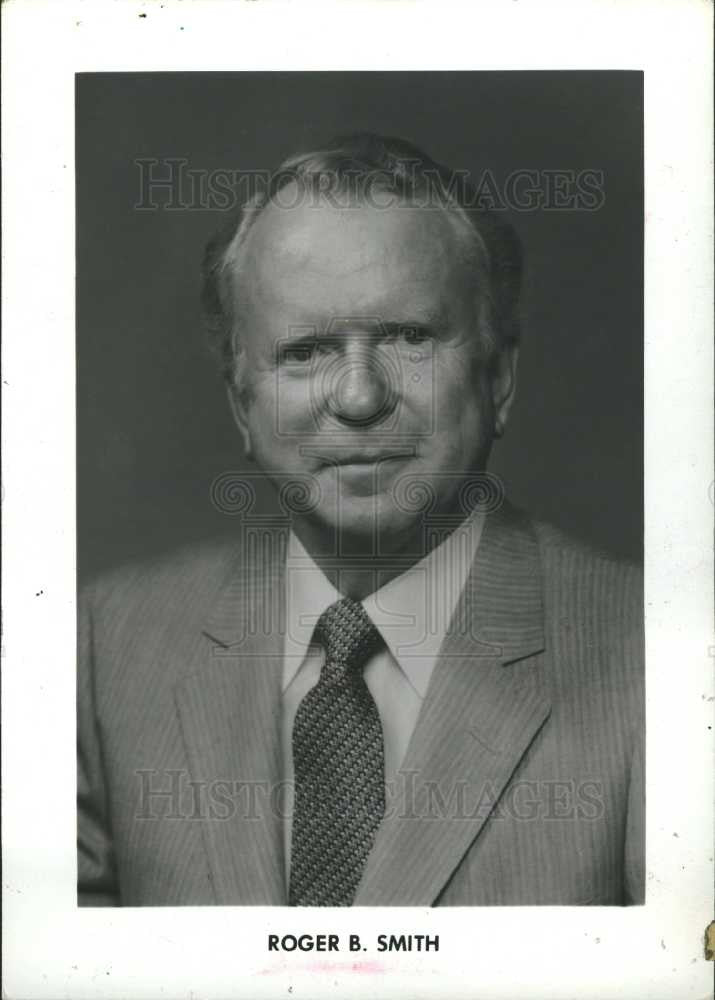 1986 Press Photo Roger Smith Chairman GM Corp - Historic Images