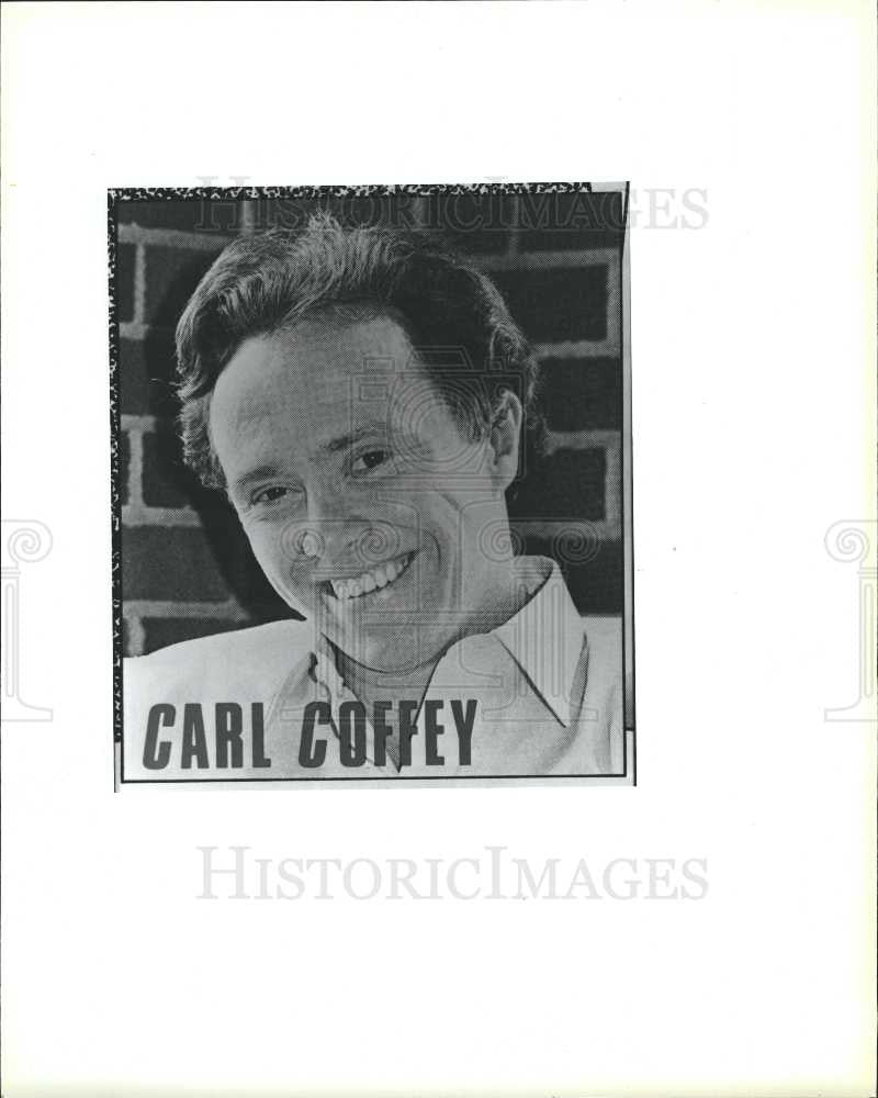 1985 Press Photo Carl Coffey disc jockey - Historic Images