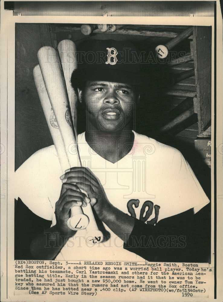 1978 Press Photo Reggie Smith, Boston Red Sox - Historic Images