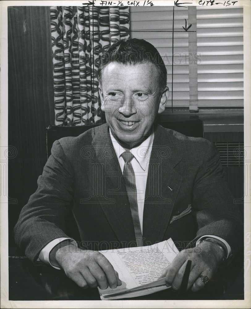 1953 Press Photo Paul C. Smith Vice President - Historic Images