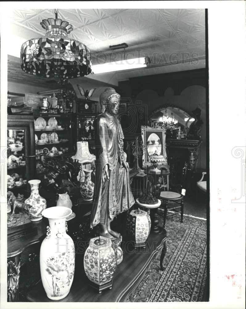1983 Press Photo Antiques Buddha From The Orient - Historic Images