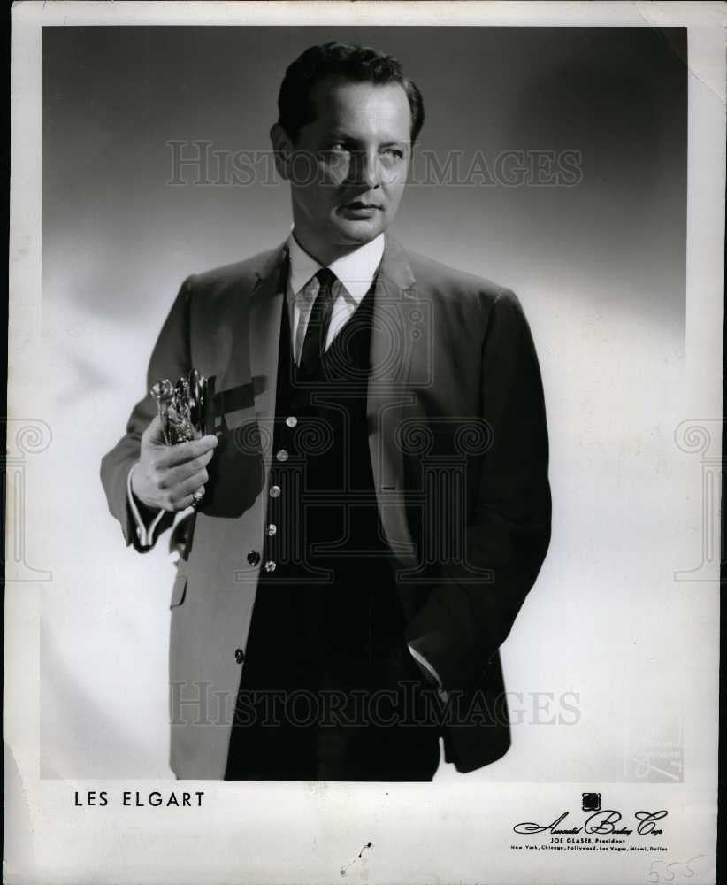 1963 Press Photo Les Elgart, swing jazz bandleade - Historic Images