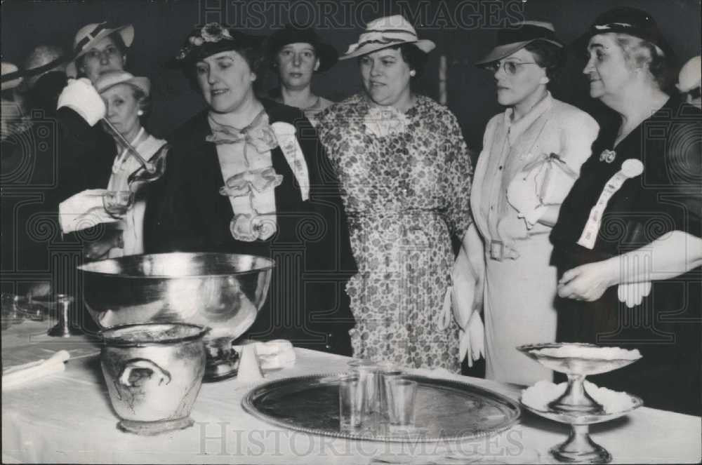 1936 Press Photo Clara Van Auker Convention Democratic - Historic Images