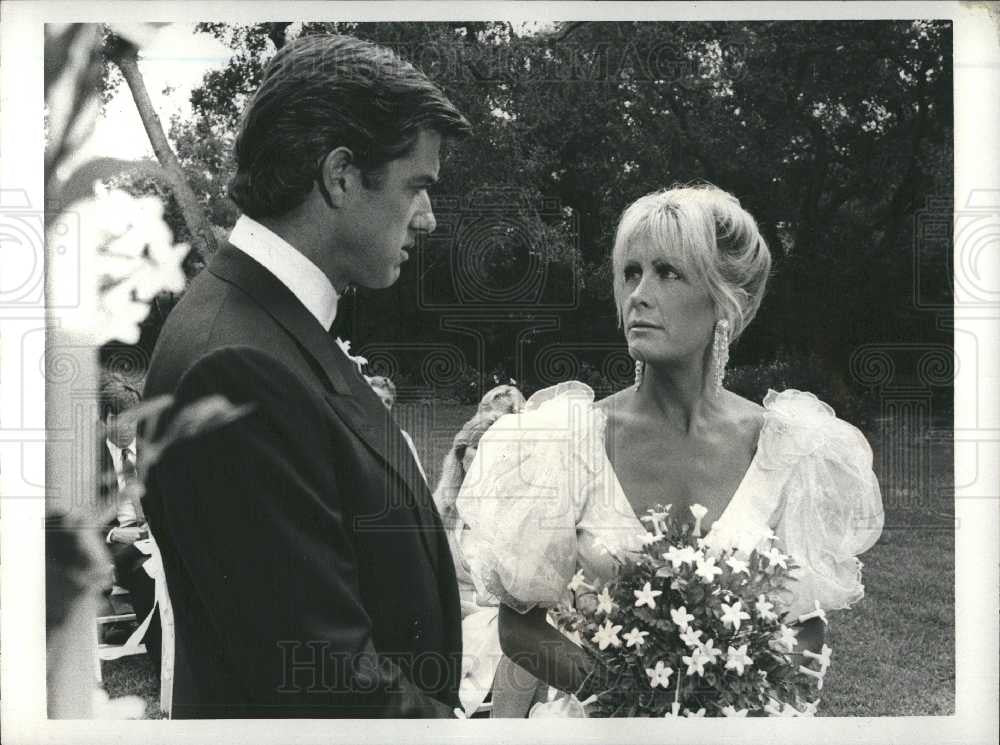 1985 Press Photo Douglas Sheehan Joan Van Ark - Historic Images