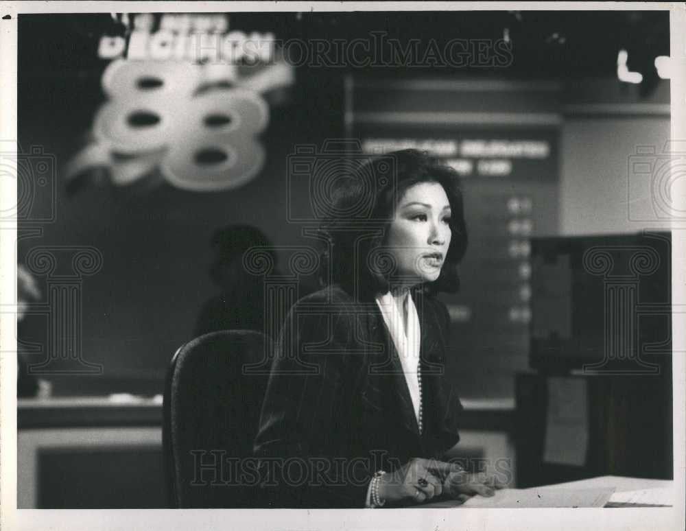 1988 Press Photo Connie Chung  American journalist - Historic Images