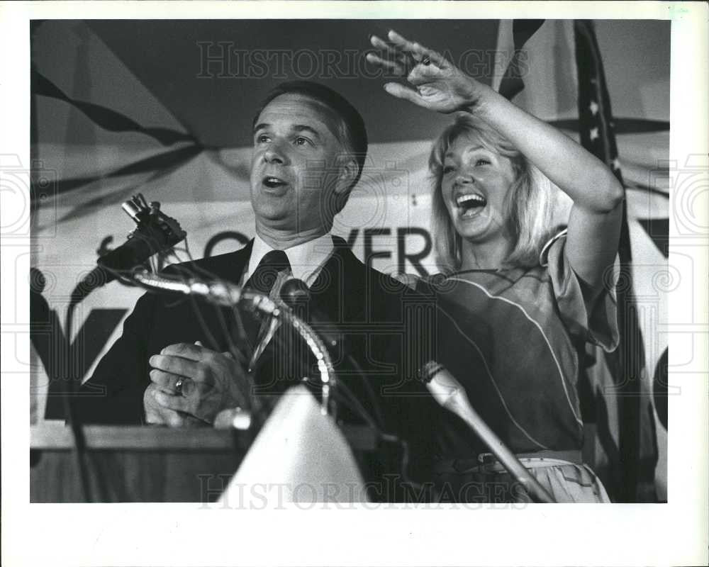 1986 Press Photo Dick Chrysler Gubernatorial Michigan - Historic Images