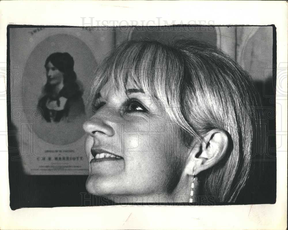 1968 Press Photo Sybil Christopher Actress - Historic Images
