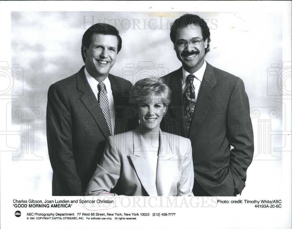 1992 Press Photo Spencer Christian Good Morning America - Historic Images