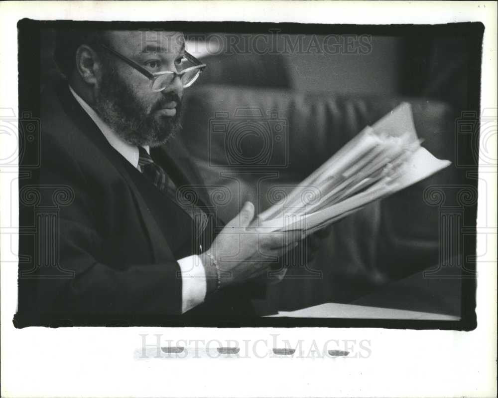 1988 Press Photo City Councilman Clyde Cleveland - Historic Images