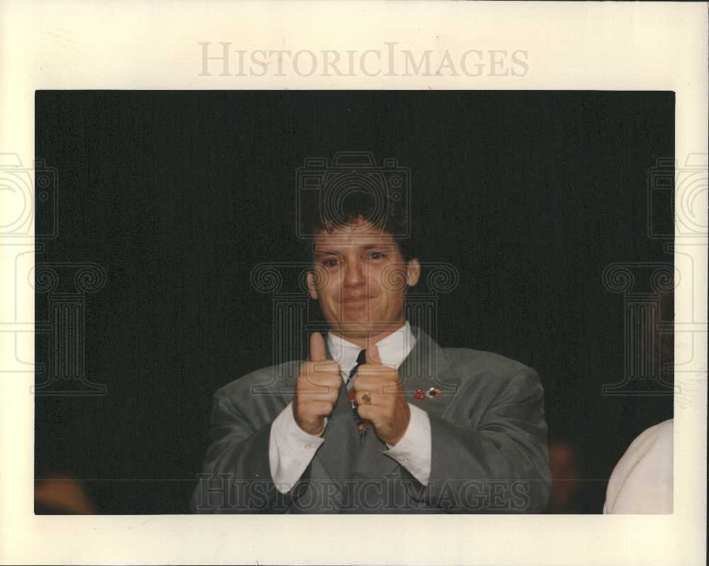 1993 Press Photo Roger Clinton musician brother Bill - Historic Images