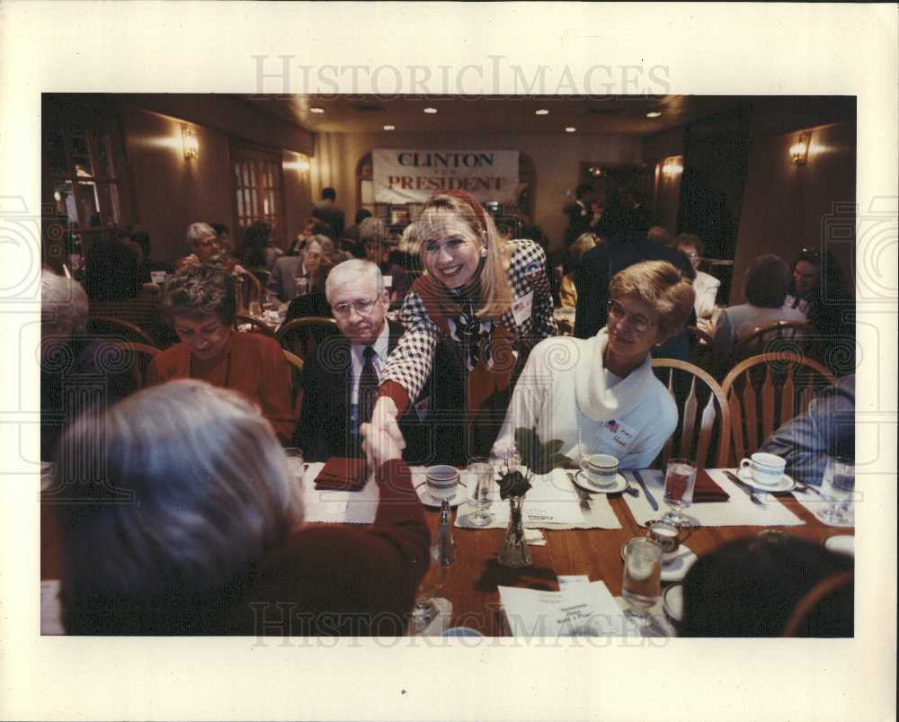 1993 Press Photo Hillary Clinton Lawyer Politician - Historic Images