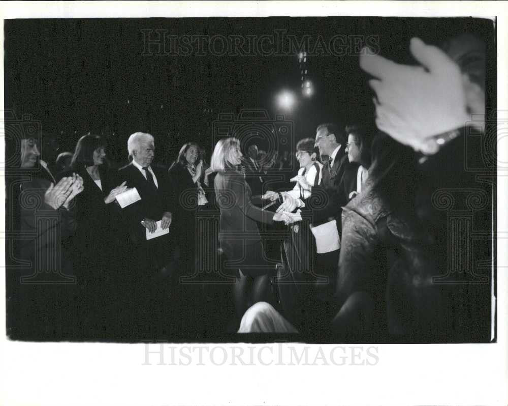 1992 Press Photo Hillary Clinton Fox Theatre Courthouse - Historic Images
