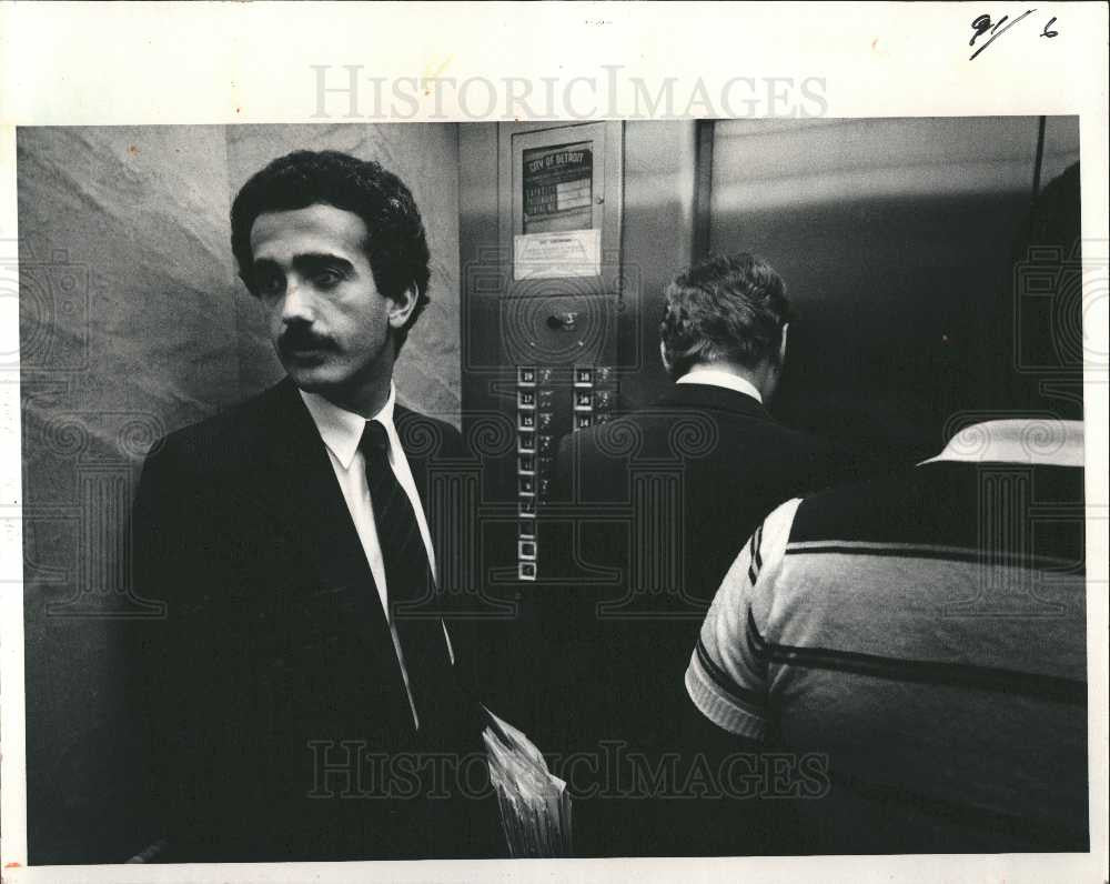 1983 Press Photo Sam Churikian prosecutor Plea bargaing - Historic Images