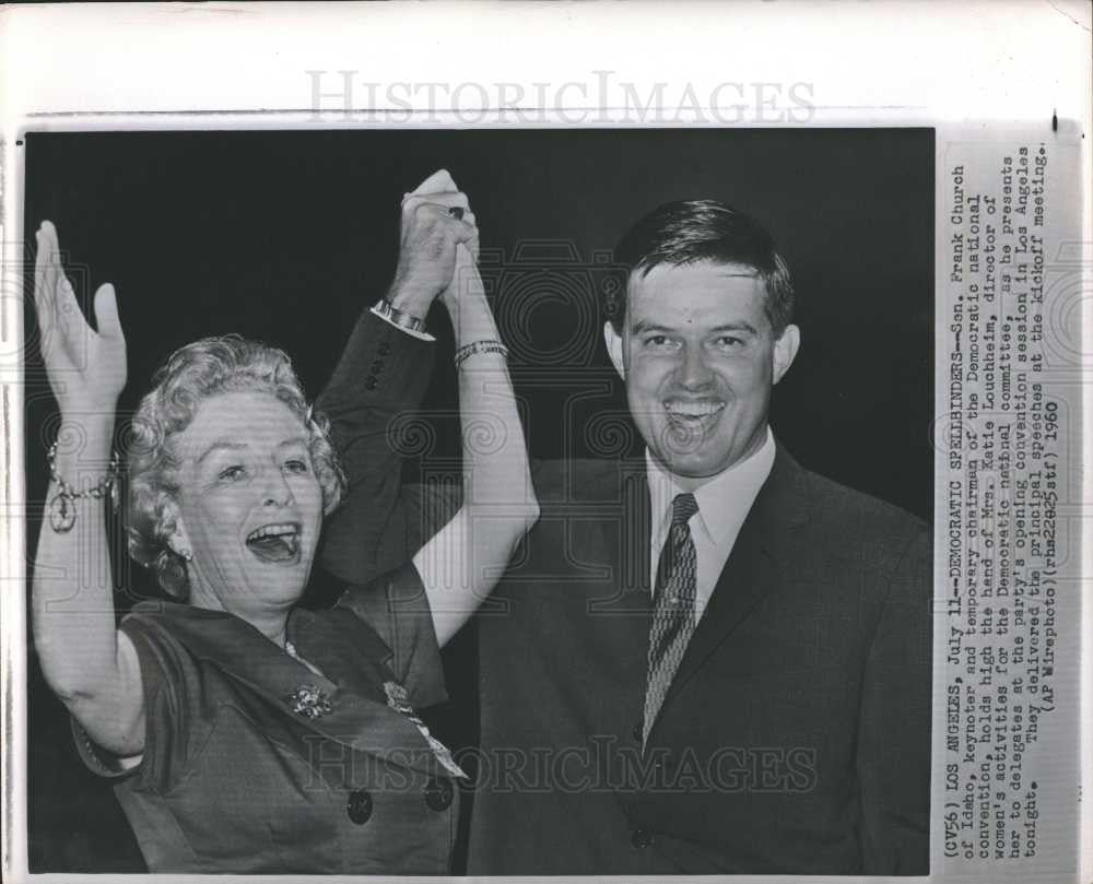 1960 Press Photo Frank Church Laywer Politician - Historic Images