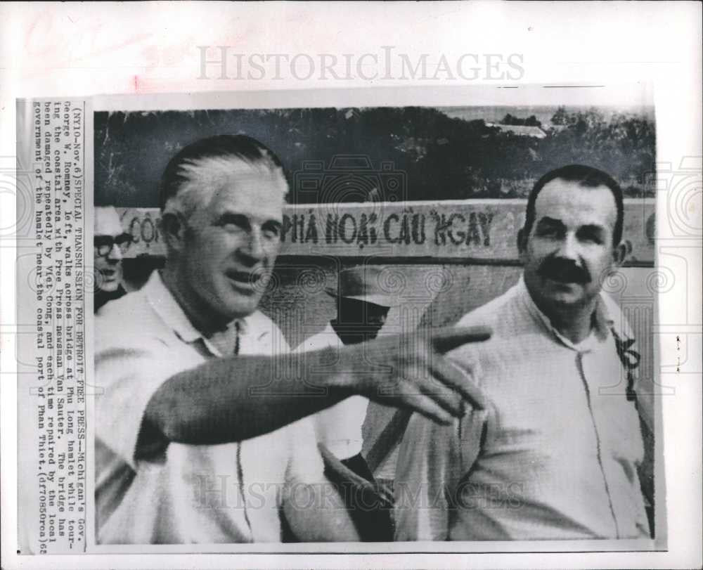 1965 Press Photo George W. Romney Phu Long Van Sauter - Historic Images