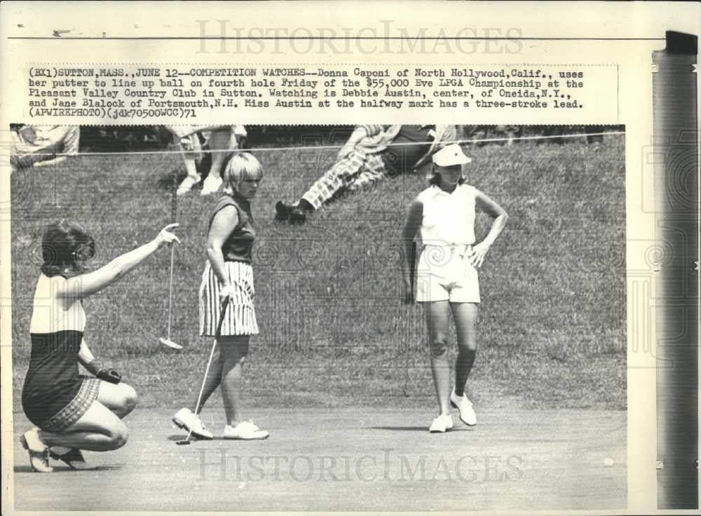1971 Press Photo Donna Caponi-Byrnes LPGA tournament - Historic Images