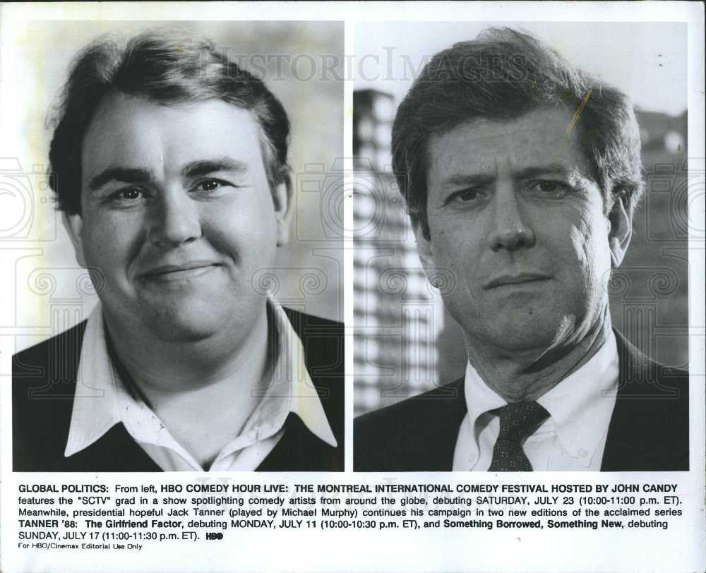 1988 Press Photo John Candy Michael Murphy - Historic Images