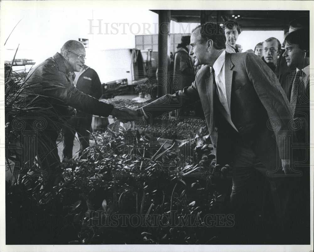 1980 Press Photo George Bush - Historic Images