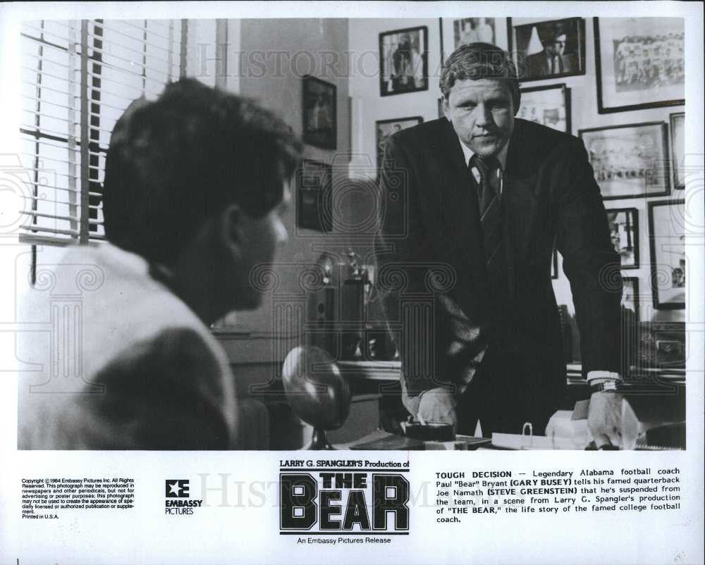 1986 Press Photo Gary Busey Actor  The Bear - Historic Images