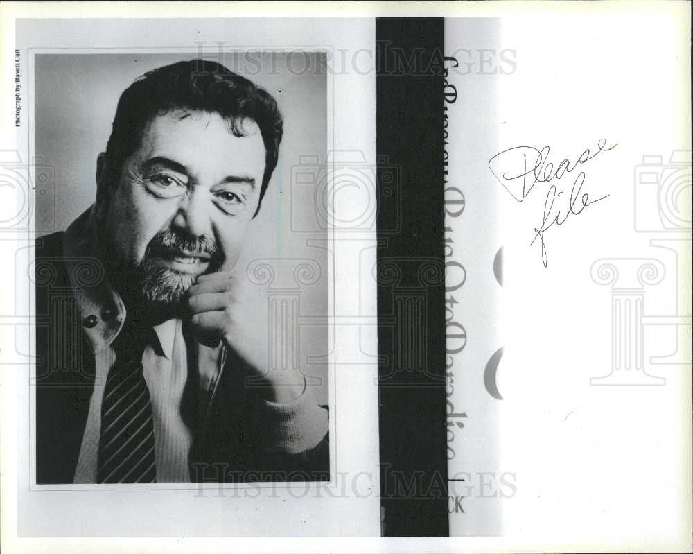 1986 Press Photo Leo Buscaglia author Love guru speaker - Historic Images