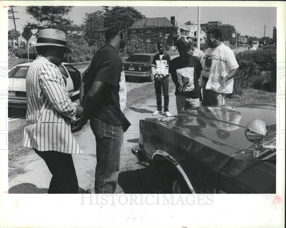 1988 Press Photo Gang Squad Cops - Historic Images
