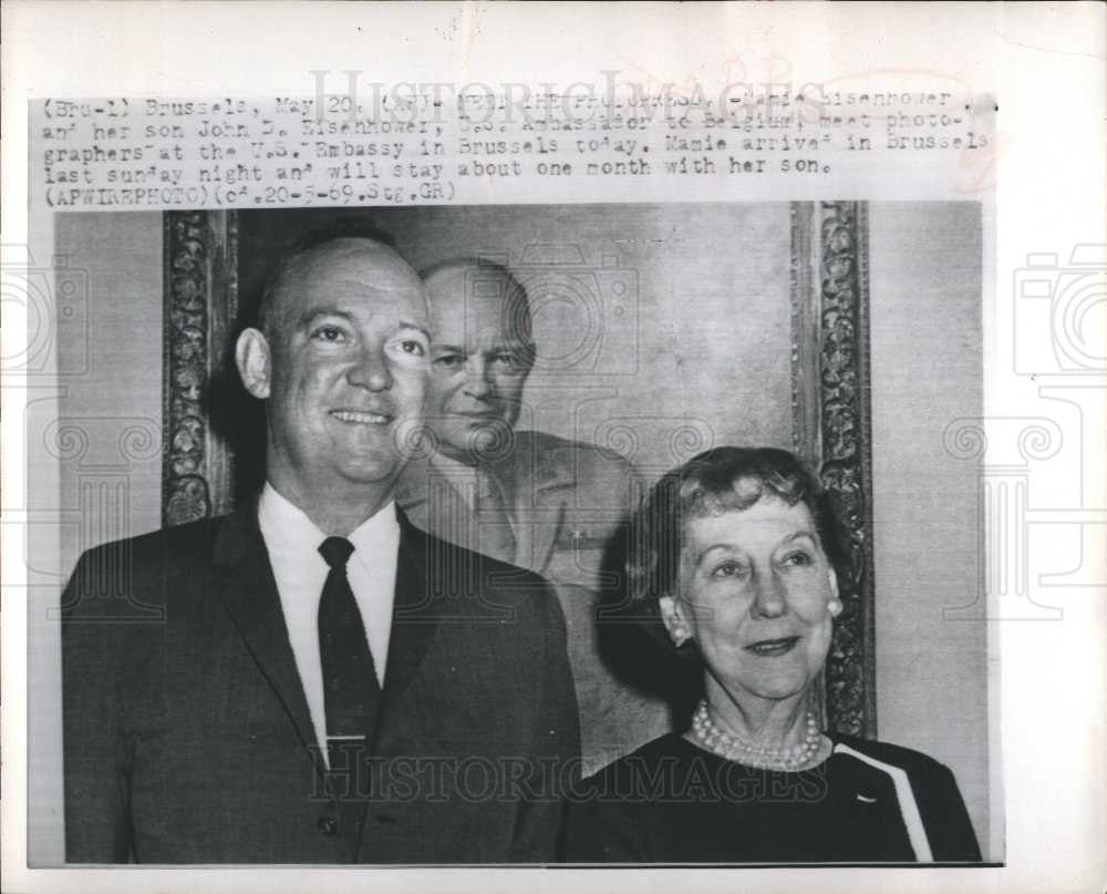 1969 Press Photo John Eisenhower Mamie Eisenhower - Historic Images