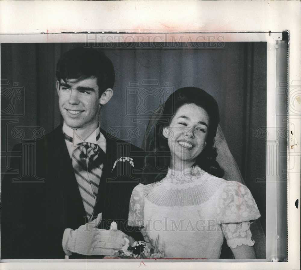 1968 Press Photo David & Julie Eisenhower - Historic Images
