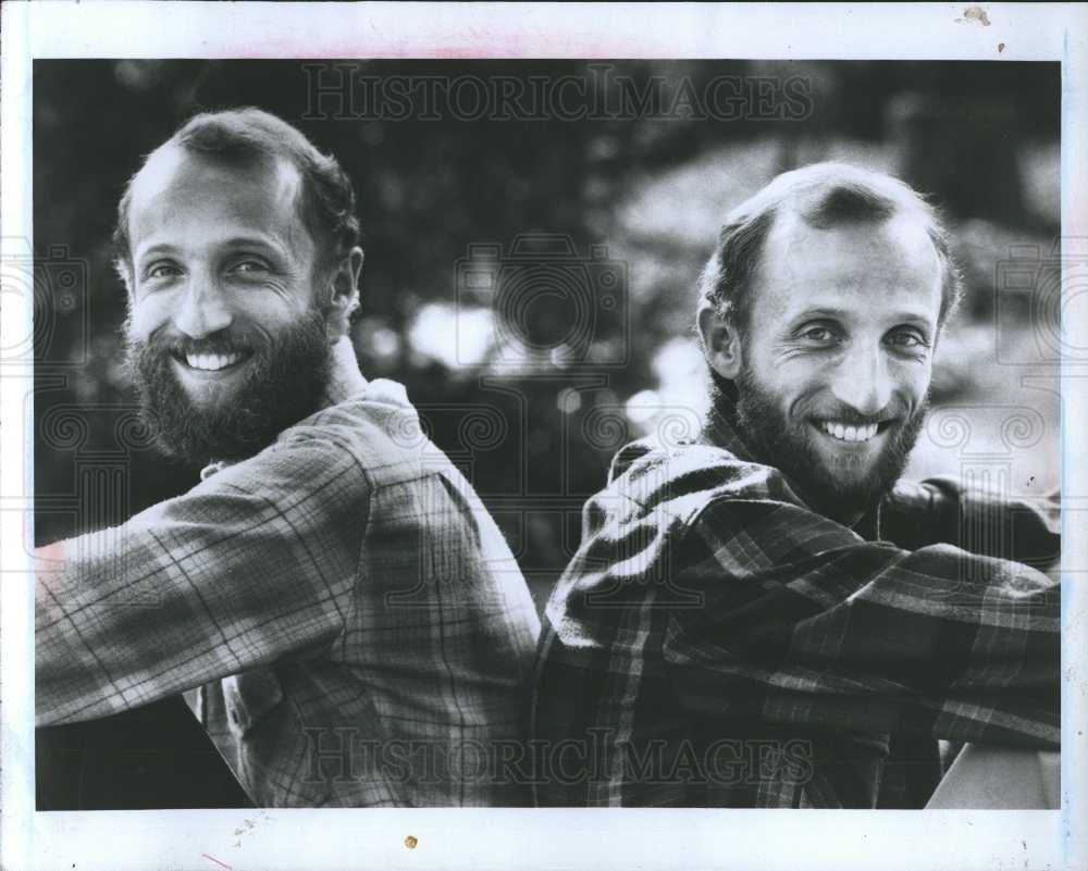 1984 Press Photo Gemini musicians Ann Arbor twins - Historic Images