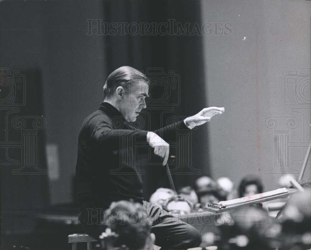 1965 Press Photo Sixten Ehrling Detroit Symphony music - Historic Images