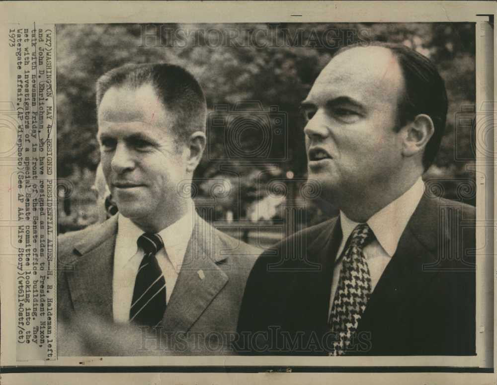 1973 Press Photo John D. Ehrlichman President - Historic Images